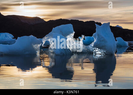 Kongsfjord, Western Spitsbergen, isole Svalbard, Norvegia. Foto Stock