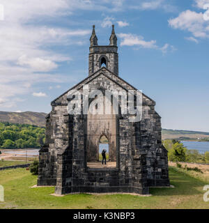 Dunlewy (Dunlewey) Vecchia chiesa, avvelenata Glen, County Donegal, Ulster regione, l'Irlanda, l'Europa. Foto Stock