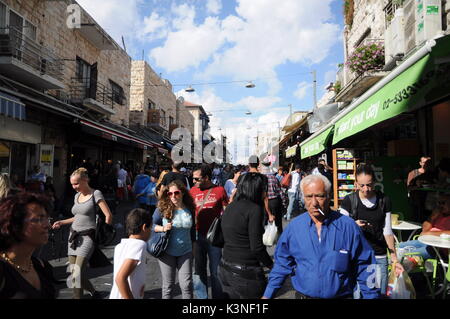 Mahane Yehuda Market, Gerusalemme Foto Stock