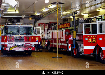 Distretto di Columbia Fuoco e i servizi medici di pronto soccorso Reparto Società del motore 18, 414 8th Street SE, Washington DC Foto Stock