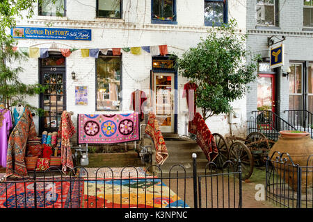 Storia di tessuto, Archivio indipendente su C Street SE, Washington DC Foto Stock