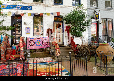 Storia di tessuto, Archivio indipendente su C Street SE, Washington DC Foto Stock