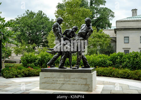 La Croce Rossa americana Memorial, la Croce Rossa Americana sede D Street, Washington DC Foto Stock