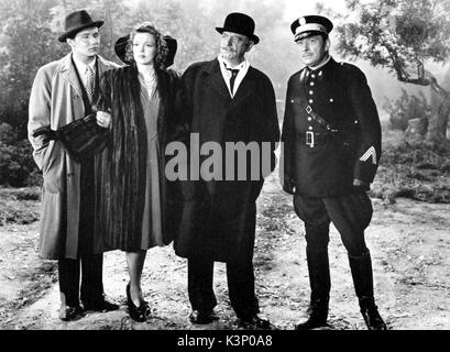 HOUSE OF FRANKENSTEIN [US 1944] [L-R] PETER COE, ANNE GWYNNE, SIG RUMAN, Lionel Atwill data: 1944 Foto Stock