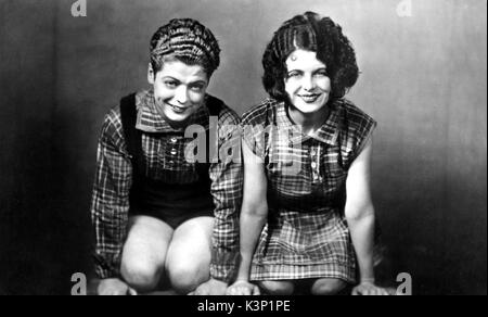 BILLIE E RENEE HOUSTON BILLIE HOUSTON, RENEE HOUSTON British attori e animatori Foto Stock