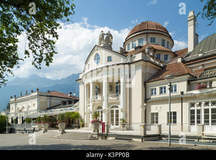 Il Kurhaus di Merano, Alto Adige, Italia, un Stile Liberty / Art Nouveau Jugendstil / edificio progettato da Friedrich Ohmann, 1912-14 Foto Stock