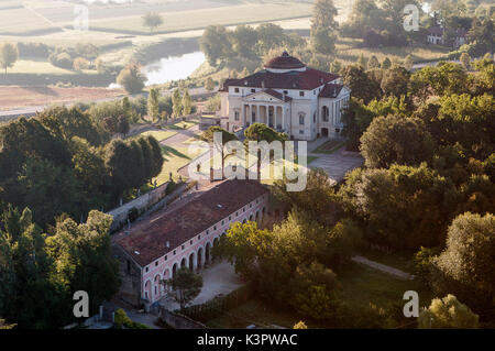 La renaissaince ville Palladiane "Almerico Capra Valmarana' chiamato anche "La Rotonda". Andrea Palladio architetto. Provincia di Vicenza, regione Veneto. Italia Foto Stock