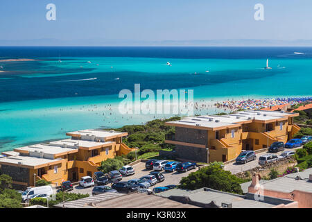 La tonalità turchese del mare di Stintino Parco Nazionale dell'Asinara Provincia di Sassari Sardegna Italia Europa Foto Stock