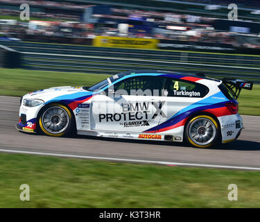 Colin Turkington, BMW 125i M Sport, Dunlop MSA British Touring Car Championship, BTCC campionato, BTCC Rockingham, Rockingham Motorsport Speedway, S Foto Stock