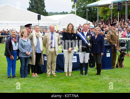 Il 3 settembre 2017. Oliver Townend (GBR) riding Ballaghmor Class vince il 2017 Land Rover Burghley Horse Trials, Stamford, Regno Unito. Jonathan Clarke/Alamy Live News Foto Stock