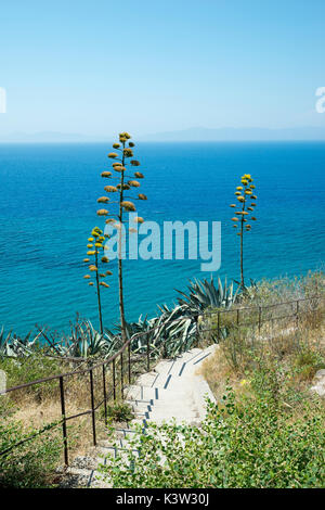 Vista dal Monte Smith, Rodi, Rodi, Grecia, Europa Foto Stock