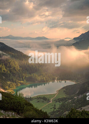 Coburger Huette, Mieming, Imst, Tirolo - Tirolo, Austria Foto Stock