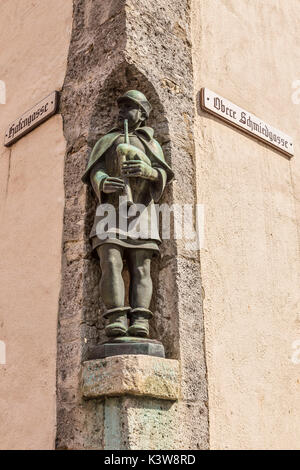 Rothenburg ob der Tauber, Baviera, Germania, Europa. Le tipiche case in Rothenburg ob der Tauber Foto Stock