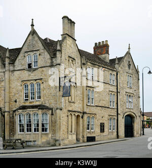 The Bear Hotel, luogo di mercato, Chippenham, Wiltshire Foto Stock