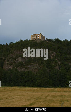 Le rovine del castello di Brahehus Foto Stock