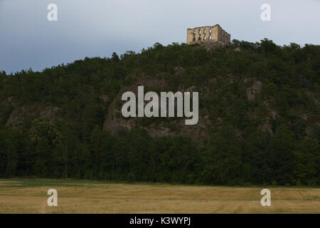 Le rovine del castello di Brahehus Foto Stock