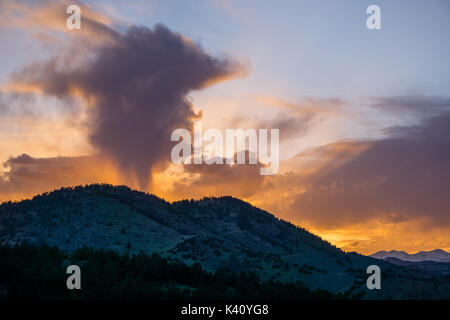 Da Mount Falcon park, in Morrison colorado. Foto Stock