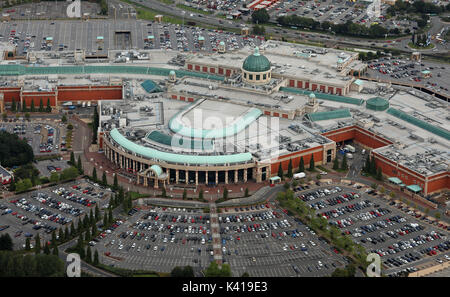 Vista aerea del Trafford Centre, Manchester, Regno Unito Foto Stock