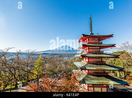 Arakurayama Sengen Park a Yamanashi, Giappone Foto Stock