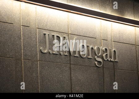 Jp morgan sede in new york Foto Stock