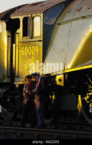 60009, Unione del Sudafrica presso il centro ferroviario di Didcot, Foto Stock