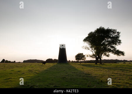 Il mulino di nero sulla Westwood tenuta vicino a Beverley golf club e si affaccia sulla città di Beverley Foto Stock