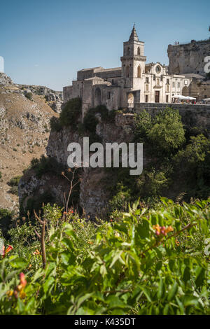 La meravigliosa città di Matera, chiamata la città dei sassi, in Basilicata, Italia Foto Stock