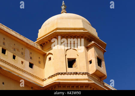 Beautifoul Forte Amber vicino alla città di Jaipur in India. Rajasthan Foto Stock