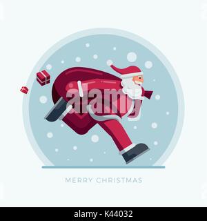 Illustrazione Vettoriale di Santa Claus. Natale concept design. Illustrazione Vettoriale