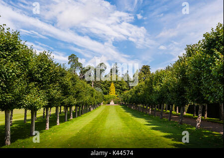 I giardini a Sandringham House al Sandringham Estate in Norfolk , Inghilterra , Inghilterra , Regno Unito Foto Stock