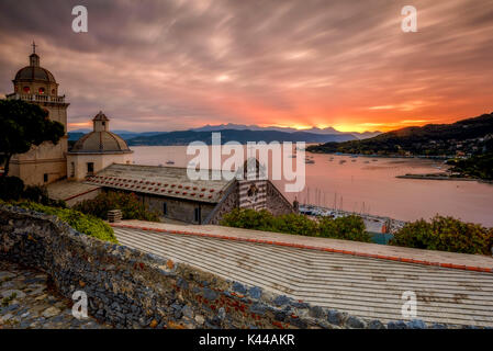 Golfo dei Poeti, Portovenere,in provincia di La Spezia, Liguria, Italia, Europa Foto Stock