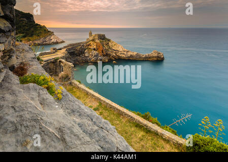 Golfo dei Poeti, Portovenere,in provincia di La Spezia, Liguria, Italia, Europa Foto Stock