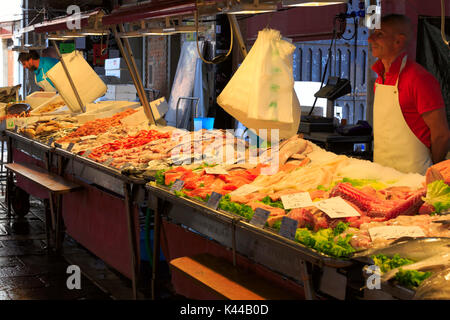 Mercato del Pesce, Venezia, Italia Foto Stock