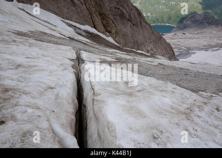 Marmolada, Italia, Europa, Trentino Dolomiti, Alpi, Val di Fassa, Foto Stock