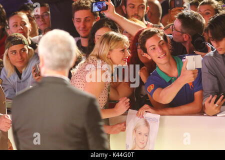 Venezia, Italia. Il 4 settembre, 2017. L'attrice Kirsten Dunst assiste al film 'Woodshock' premiere durante la 74a Venezia Festival Internazionale del Cinema al Lido di Venezia il 4 settembre, 2017. Credito: Andrea Spinelli/Alamy Live News Foto Stock