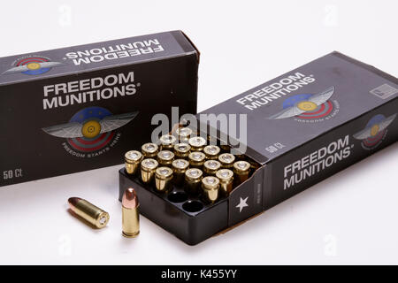 Libertà di munizioni 9mm Ammo Foto Stock