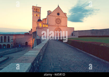 Europa,l'Italia,Umbria Comprensorio di Perugia, Assisi Basilica Superiore di San Francesco di Assisi Foto Stock