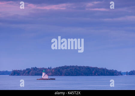 Stati Uniti d'America, New York, le Mille Isole Regione, Alessandria Bay, faro Foto Stock