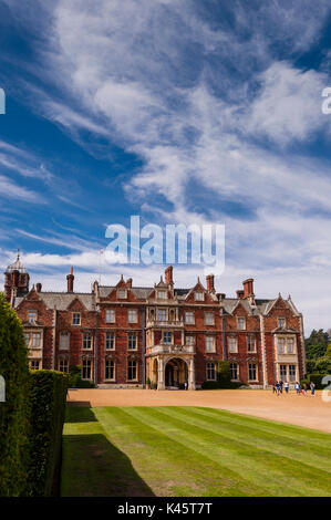 Sandringham House a Sandringham Estate in Norfolk , Inghilterra , Inghilterra , Regno Unito Foto Stock