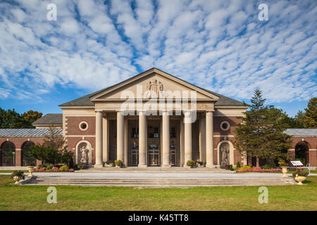 Stati Uniti d'America, New York, Hudson Valley, Saratoga Springs, Saratoga Spa del parco statale, Hall di molle Foto Stock