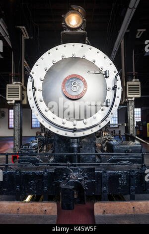 Stati Uniti d'America, Pennsylvania, Scranton, Steamtown National Historic Site, vapore-ser locomotore Foto Stock