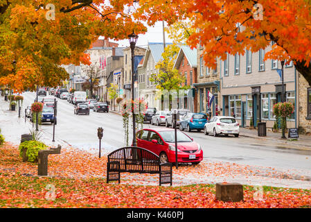 Canada Ontario, le Mille Isole Regione, Gananoque, autunno in mille isole città Foto Stock