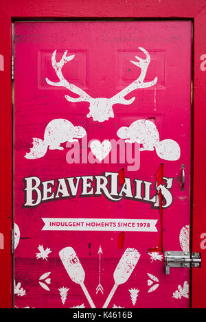 Canada Ontario, Ottawa, capitale del Canada, Byward Market, Beaver Tails, pasticceria locale Foto Stock