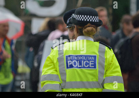 La Metropolitan Police sul dazio in Londra Foto Stock