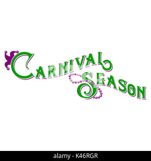 Mardi Gras Maquerade Word Art Collection Foto Stock