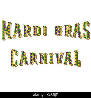 Mardi Gras Maquerade Word Art Collection Foto Stock