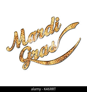 Mardi Gras Maquerade Word Art Collection Foto Stock
