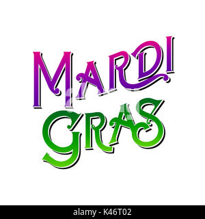 Mardi Gras Maquerade Word Art Collection Foto Stock