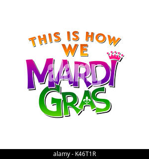 Mardi Gras Maquerade Word Art Collection Foto Stock