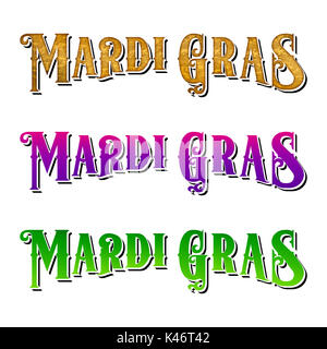 Mardi Gras Maquerade Word Art Collection Foto Stock